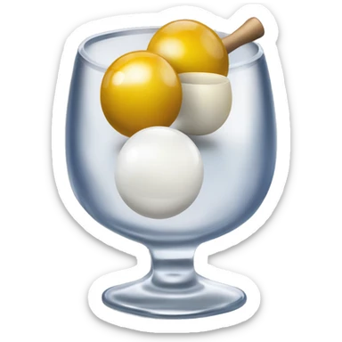 Verre de pastis et boules de pétanque sticker