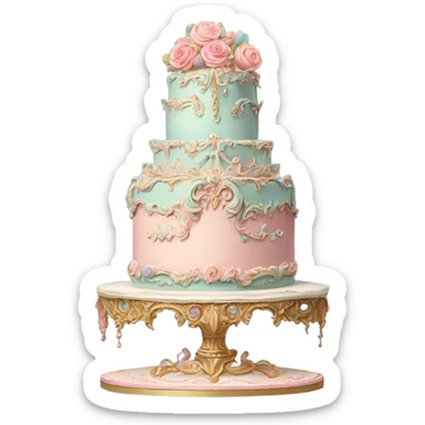 rococo cake sticker