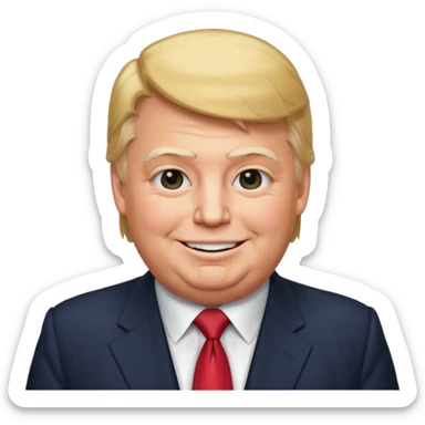 Fat Donald trump sticker