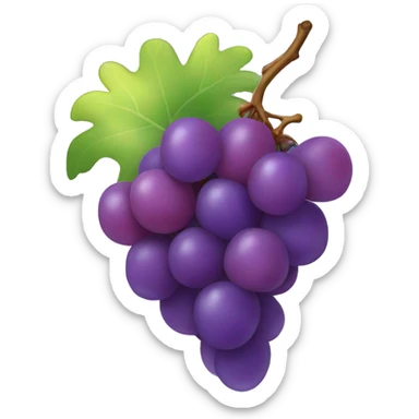 Rainbow grapes sticker