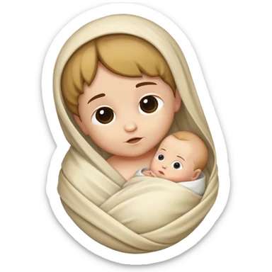 baby JEsus is born sticker