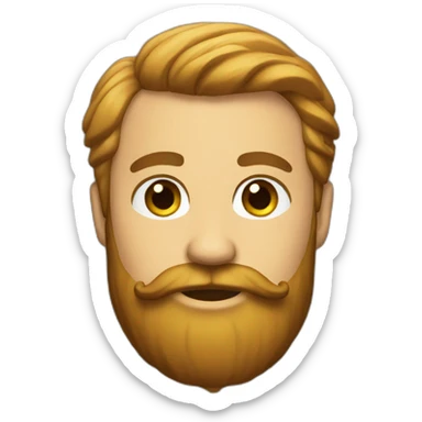 rich beard in a suit guy sticker