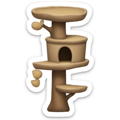 Cat tree tower sticker