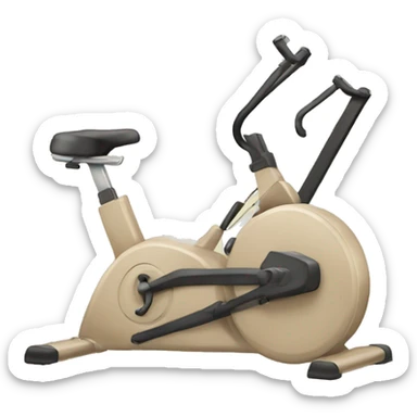 Beige fitness equipment sticker