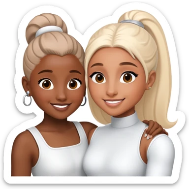Ariana grande and Cynthia erivo holding space sticker