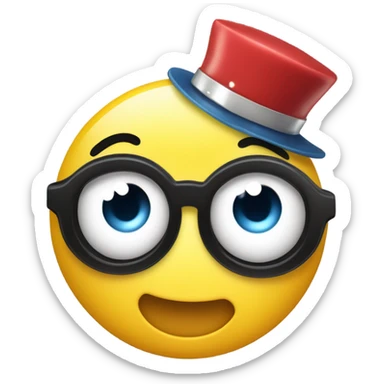 Excited flirty emoji sticker