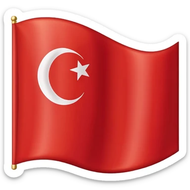 Turkey flag sticker