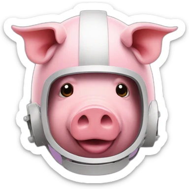 pig in the helmet with letter z on it sticker