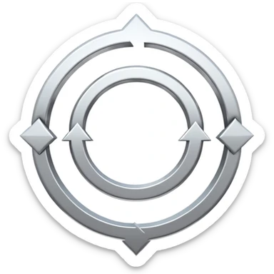 circular arrows forming a loop, compare or exchange symbol, no text sticker