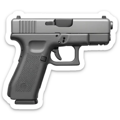 Glock 10mm simple emoji style sticker