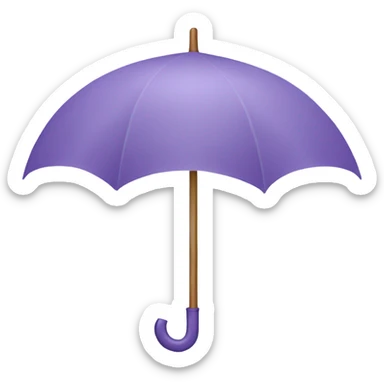 light purple umbrella sticker