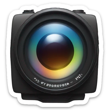 A camera lens sticker