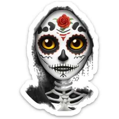 The goddess of death muerta  sticker