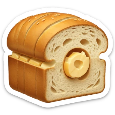 i dont need any hole or butter just simple bread load sliced  sticker