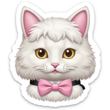Gato con moño Rosita sticker