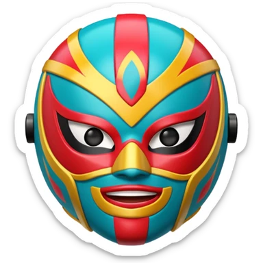 mascara de lucha libre sticker