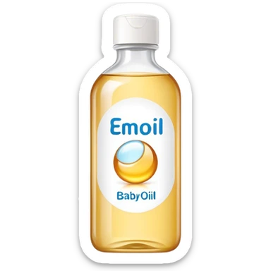 baby oil label sticker