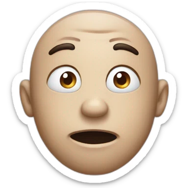 Smiling with confusion  sticker