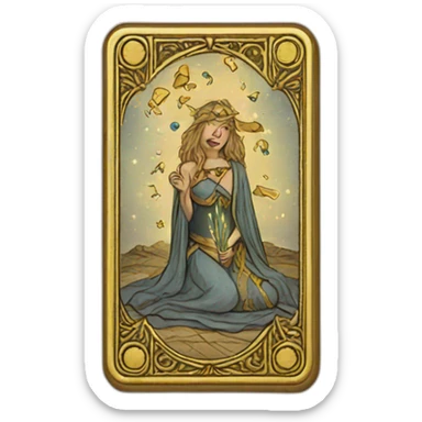 Tarot deck sticker