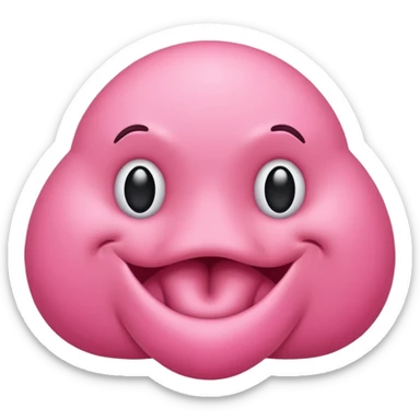 An emoji symbolizing a prostate sticker