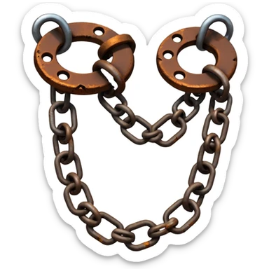 Broken chains sticker