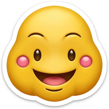 Un emoji mordiéndose el dedo sticker