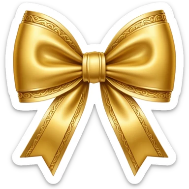 golden bow weapon sticker