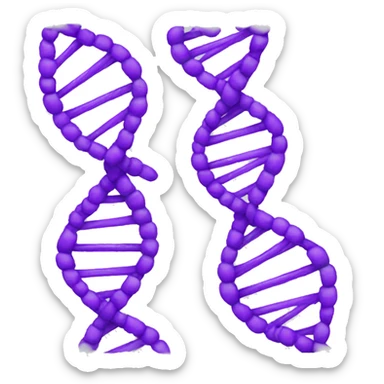 dna helix purple sticker