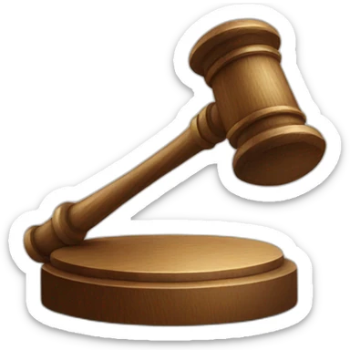 court hammer sticker