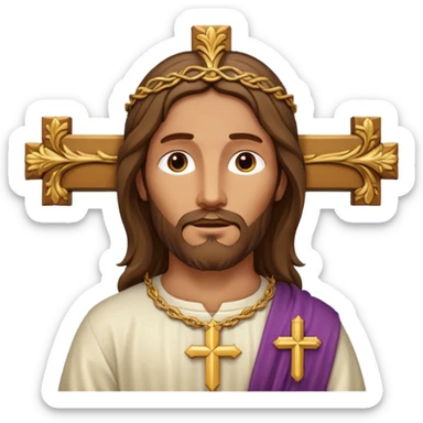 Create more catholic cross emojis sticker