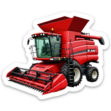 Combine Harvester - Case IH 8250 (Model Year: 2022) (Iconic colour: Red) sticker