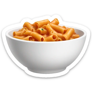 Vodka pasta in a white bowl sticker