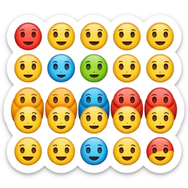 emojis que se referem a evolução física, sticker