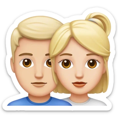 interview 2 white people sticker