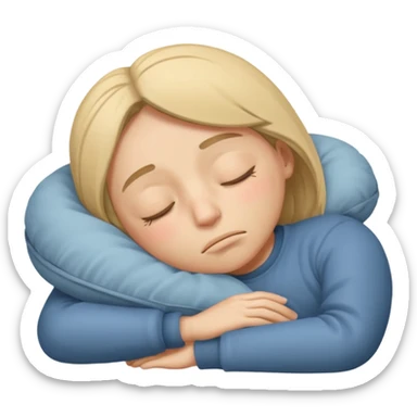 Sleepy Character zzz sticker