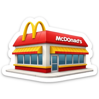 mcdonald sticker