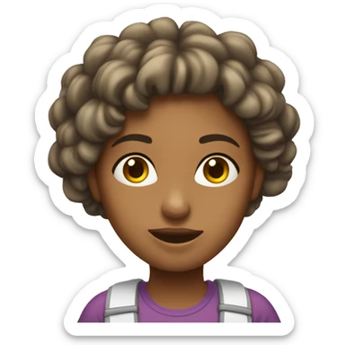 Una chica abrazada con otra chica sticker