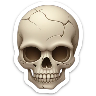 skull love sticker
