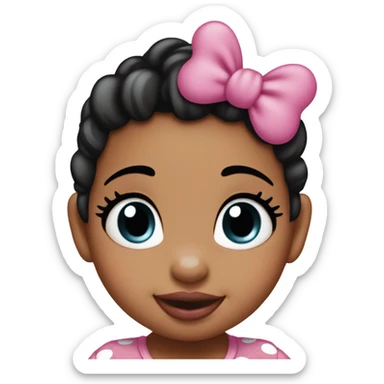 Minnie Mouse baby girl sticker