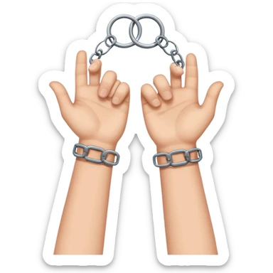 generate handcuffed hands sticker