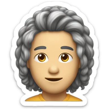 criar uma loirinha de cabelo comprido e liso, usando fone de ouvido sticker