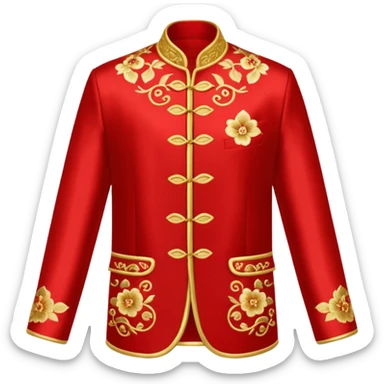 Tang suit jacket in red sticker