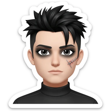 Emo Stitches sticker