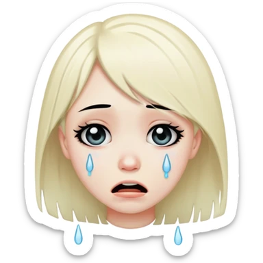 Emo girl cry
 sticker