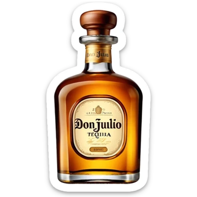A bottle of don Julio  sticker