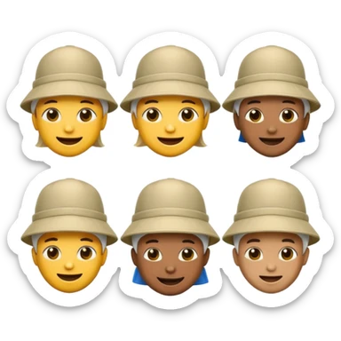 Emojis ovnis type discord avec un bob type jul avec différentes expressions sticker