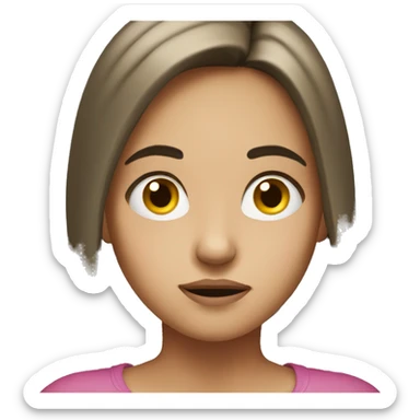 Girl that looks like is doubting something sticker