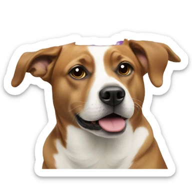 Two dogs in party hats sticker