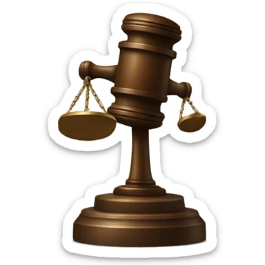 judge hammer sticker