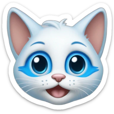 Smurfs cat sticker